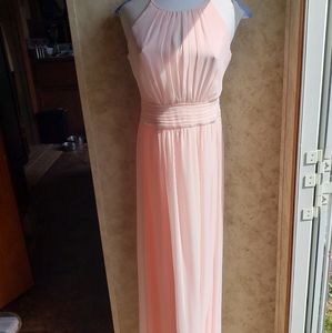 David's Bridal Petal Pink Bridesmaid Dress